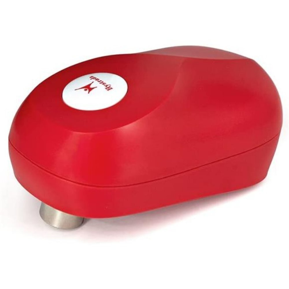 Battery Powered Can Opener Red Handheld Electric